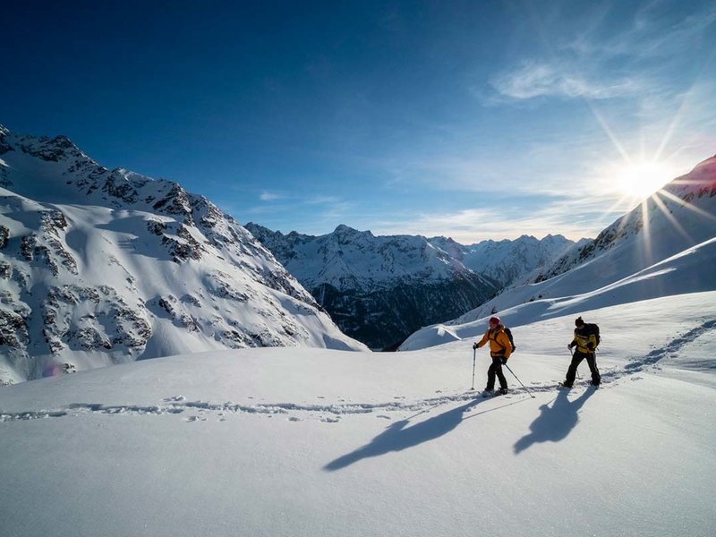 Snowshoe hiking